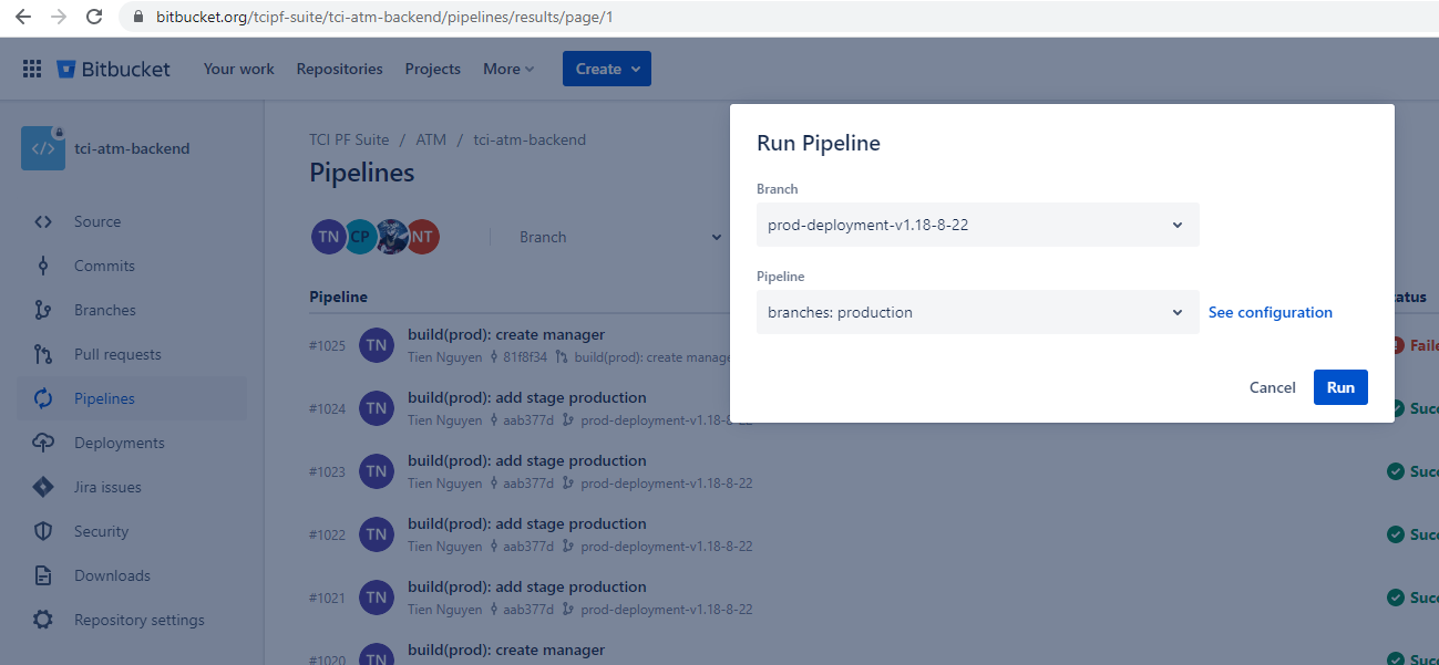 Code pipelines!
