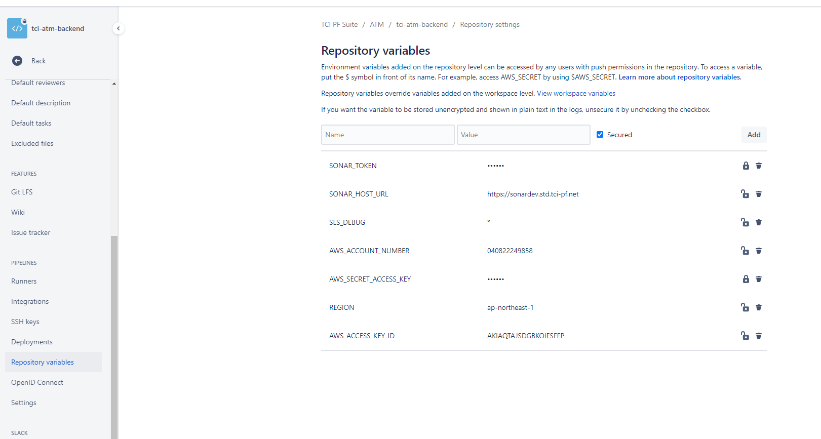 Repository Variable 1!